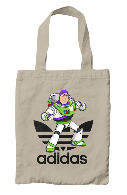 Сумка с принтом Adidas Базз Лайтер. Adidas, buzz lightyear, toy story, адидас, базз лайтер, история игрушек, мультфильм. 2070702