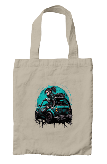 Сумка с принтом Киберпанк девушка. Арт, графика, девушки, игры, киберпанк, рисунок. 2070702