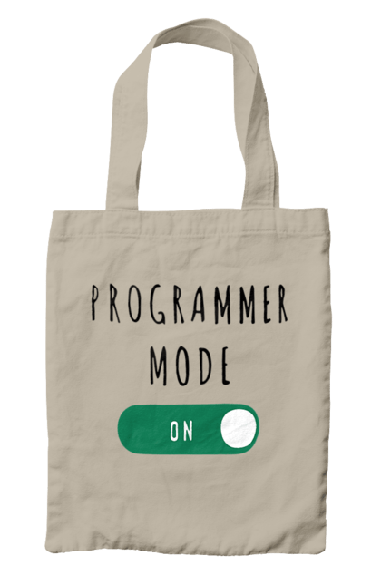 Сумка з принтом "Режим програміста". Айті, айтішник, для айтішника, для програміста, подарунок айтішнику, подарунок програмісту, програміст, режим програміста, розробник. 2070702