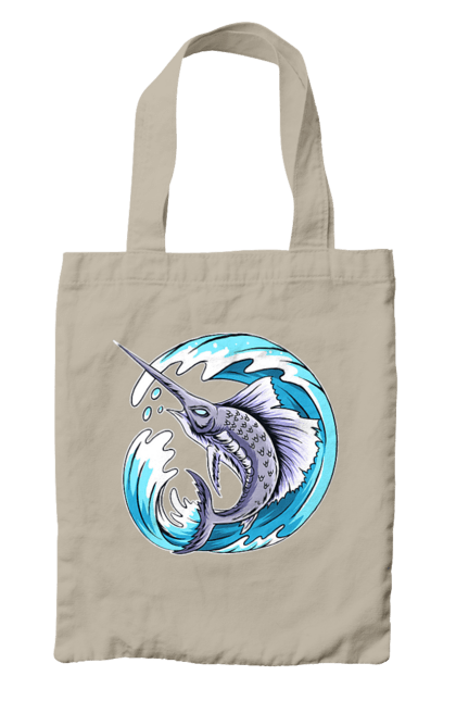 Сумка з принтом "Риба Меч І Хвиля". Риба меч, хвиля. 2070702