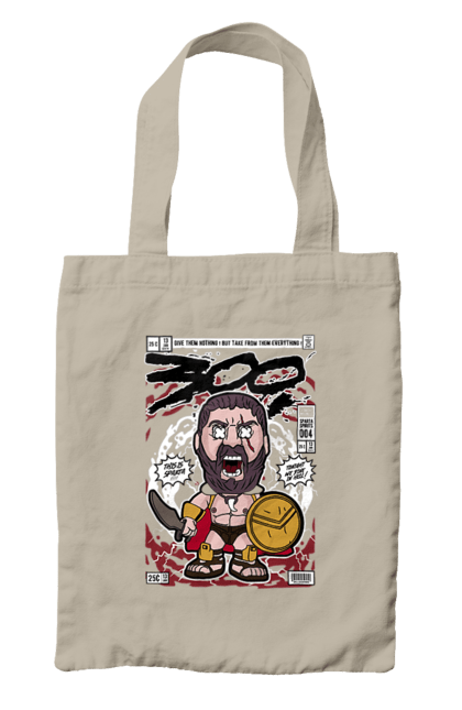 Сумка з принтом "Leonidas 300". 300, леонід, леонід 300, спарта. Funkotee