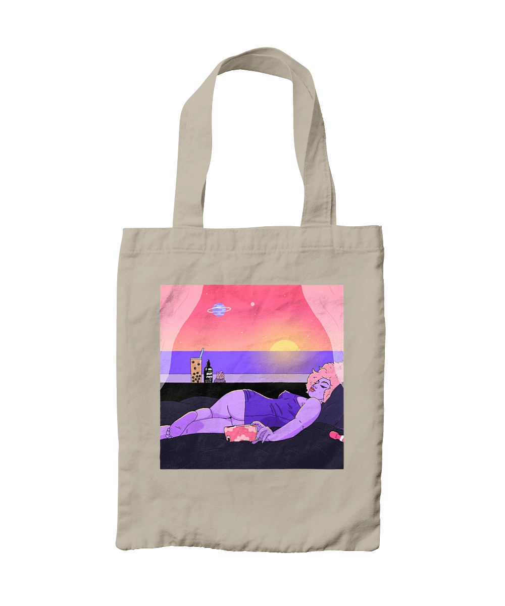 Purple Girl On Vacation