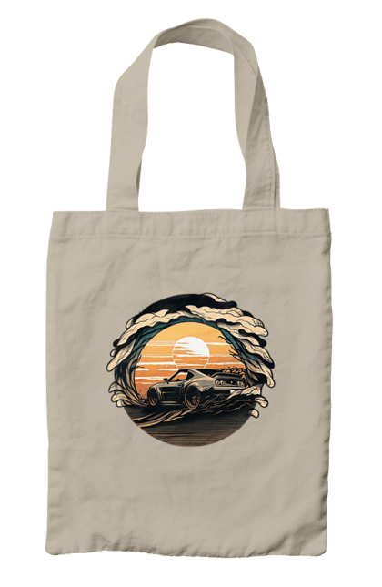 Сумка с принтом Додж на закате. Авто, автомобиль, додж, машина, машины. 2070702