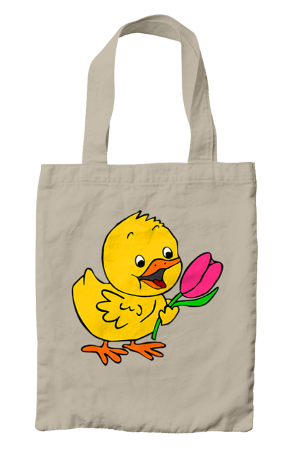 Сумка з принтом "Курча З Тюльпаном". Курча, тюльпан. 2070702