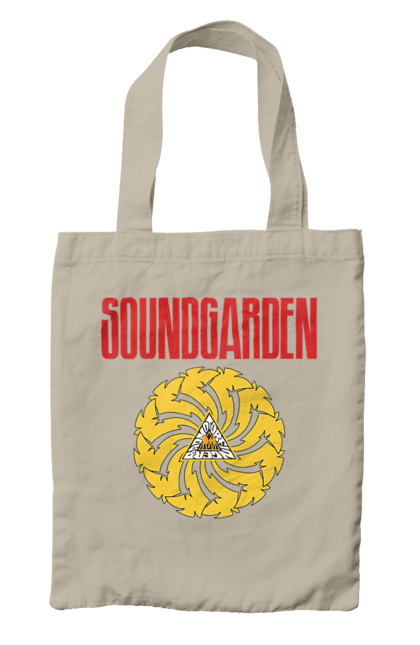 Сумка с принтом Soundgarden. Sound garden, soundgarden, альтернативный рок, гранж, группа, метал, музыка, рок, хард-рок. 2070702