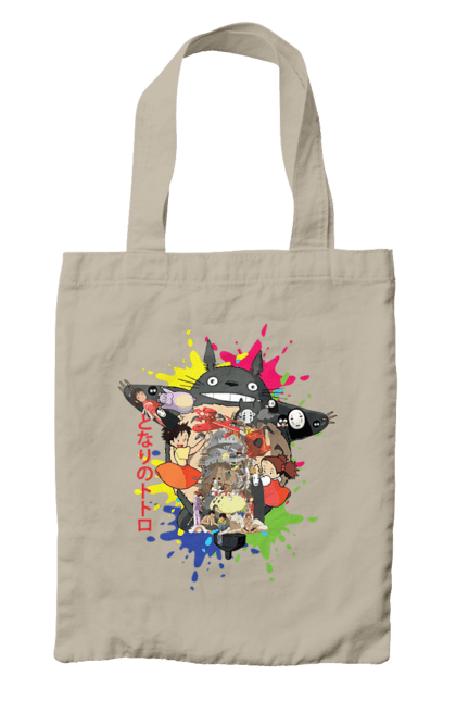 Bag with prints Totoro. Adventures, anime, comedy drama, fantasy, film, my neighbor totoro, tv series. 2070702