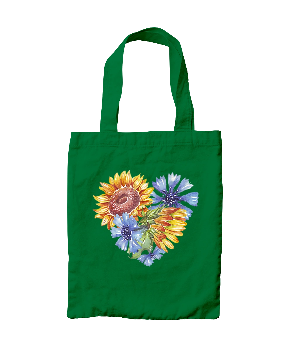 Серце соняшники та фіалки