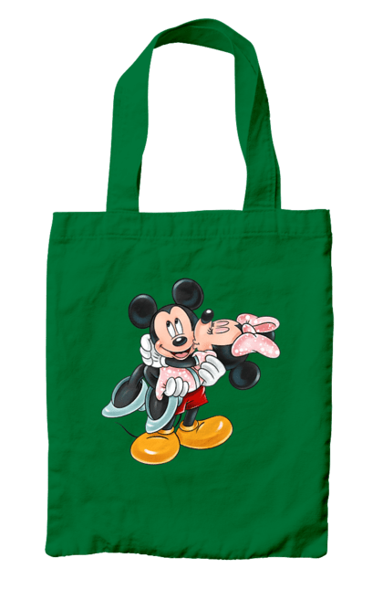 Сумка с принтом Микки Маус и Минни Маус. Mickey mouse, minnie mouse, дисней, микки, микки маус, минни маус, мультфильм. 2070702