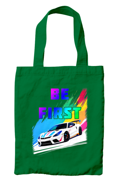 Сумка з принтом "Гонка". Автомобільний, гонка, спортивна машина, спортивний автомобіль. 2070702