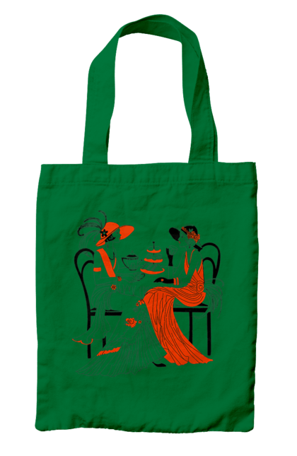 Сумка з принтом "Дами В Червоному". Дами, посиденьки, чаювання. 2070702