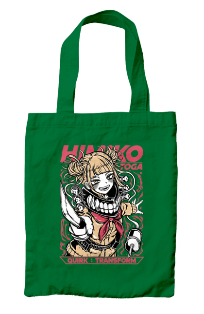 Сумка с принтом Моя геройская академия Химико Тога. Himiko toga, my hero academia, аниме, видеоигра, манга, моя геройская академия, химико тога, якудза тога. 2070702