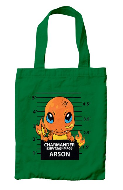 Сумка с принтом Покемон Чармандер. Charmander, nintendo, pokemon, pokémon go, аниме, игры, покемон, чармандер. 2070702