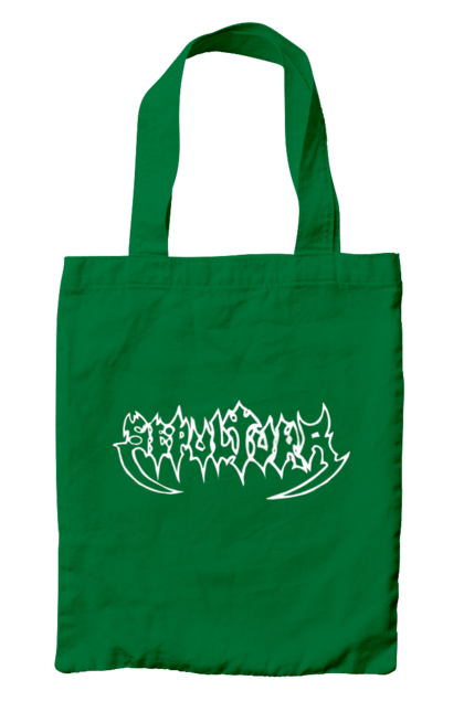 Bag with prints Sepultura. Death metal, det metal, groove metal, group, metal, music, rock, sepulture, thrash metal, trash metal. 2070702