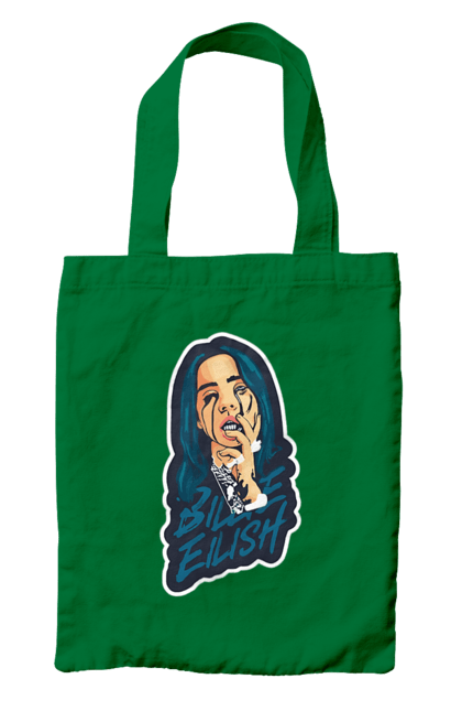 Сумка з принтом "Billie Eilish". Активістка, біллі айліш, мизукант, права, співачка, тварини. 2070702