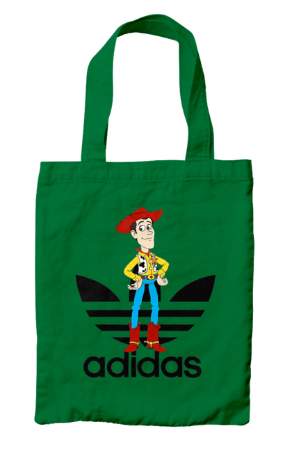 Сумка з принтом "Adidas Вуді". Adidas, toy story, woody, адідас, вуді, історія іграшок, мультфільм. 2070702