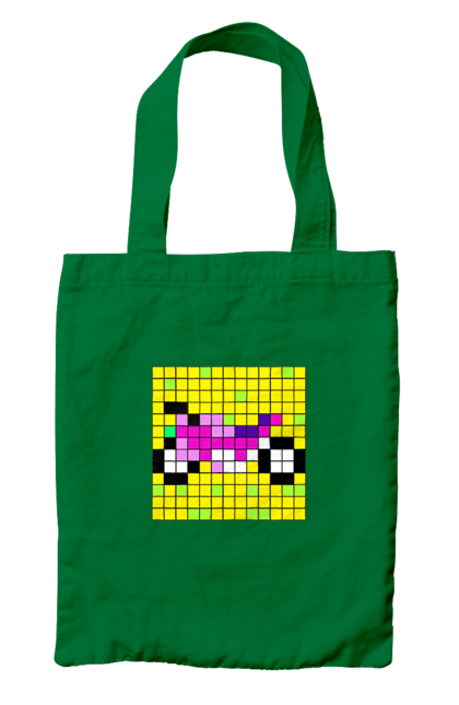 Сумка з принтом "Pixel Bike". Байк, мотоцикл, пиксель, цветной, яркий. 2070702