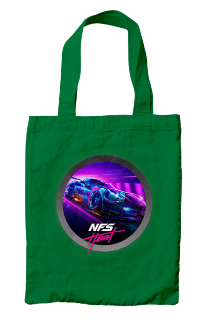 Сумка з принтом "Need for speed Heat". Heat, need, need for speed, nfs, speed, unbound, нид, нфс, спид, фор. 2070702