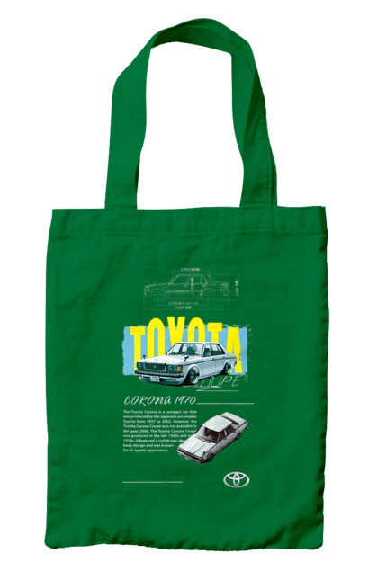 Bag with prints Toyota Corona. Auto, automobile, car, corona, toyota, toyota corona. 2070702