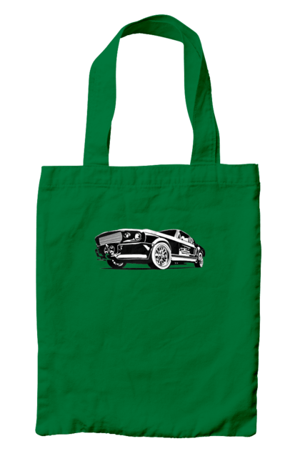 Сумка з принтом "Автомобіль". Автомобіль, америка, мустанг, потужний, форд, форсаж. 2070702