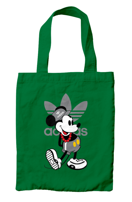 Сумка з принтом "Adidas Міккі Маус". Adidas, mickey mouse, адідас, дісней, міккі, міккі маус, мультфільм. 2070702