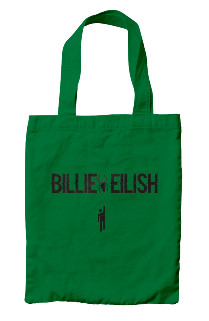 Сумка з принтом "Біллі Айліш". Біллі айліш, логотип біллі айліш, принт біллі айліш, співачка біллі айліш. 2070702