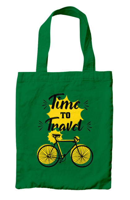 Сумка з принтом "Час Подорожей, Велосипед". Велосипед, подорожувати, час. 2070702