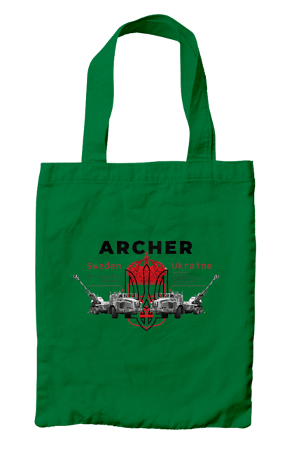 Сумка з принтом "Archer". Archer, bayraktar, caesar, himars, javelin, nlaw, patriot, weapon, zaluzhny. 2070702