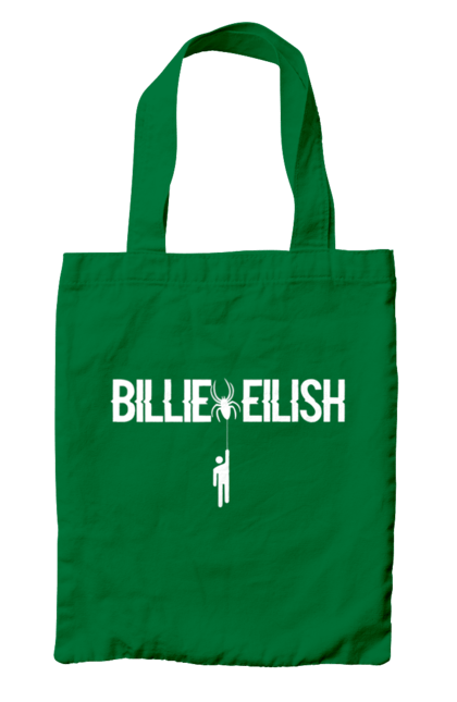 Сумка з принтом "Біллі Айліш". Біллі айліш, логотип біллі айліш, принт біллі айліш, співачка біллі айліш. 2070702