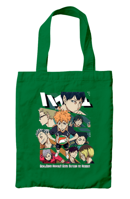 Сумка з принтом "Волейбол!! Хіната". Anime, haikyu, hinata, manga, shoyo hinata, аніме, волейбол, манга, хіната, шьо хіната. 2070702