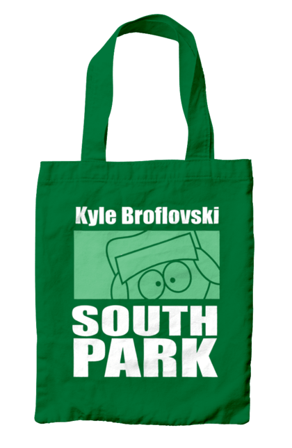 Сумка з принтом "Південний парк Кайл". Kyle, kyle broflovski, south park, кайл, кайл брофловскі, мультсеріал, південний парк. 2070702