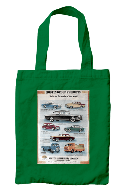 Сумка з принтом "Аутомобільйо". Rootes, rootes (australia) limited, rootes group, rootes group products. 2070702