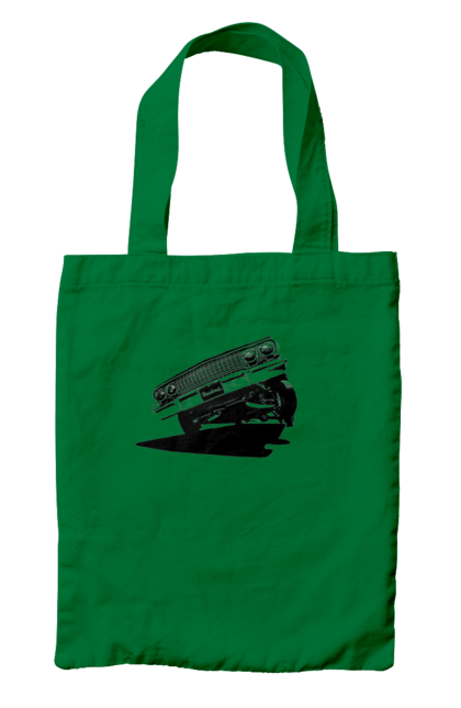 Сумка з принтом "Автомобіль". Автомобіль, імпала, класика, лоурайдер, шевроле. 2070702