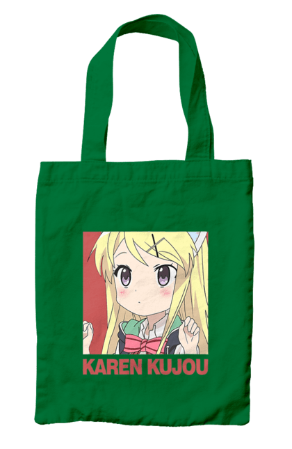 Сумка з принтом "Золота мозаїка Карен Куджо". Anime, karen kujo, kiniro mosaic, kinmoza, manga, аніме, золота мозаїка, карен, карен куджо, манга. 2070702