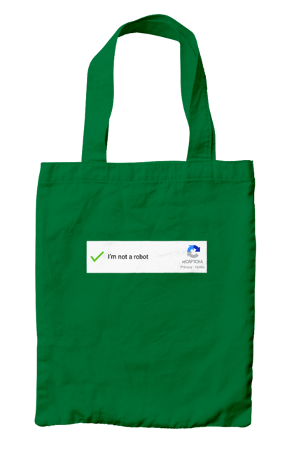 Сумка з принтом "Я не робот". Angular, c, css, html, it, javascript, jquery, php, python, react, svelt, vue, айтишник, айті, гумор, код, кодувати, прогер, програміст, програмісти, ти ж, ти ж програміст, тиж програміст. 2070702