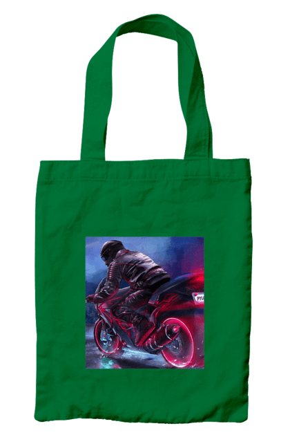 Сумка з принтом "Мотоцикл". Motolove, мотолов, мотоцикл, опві, україна. 2070702