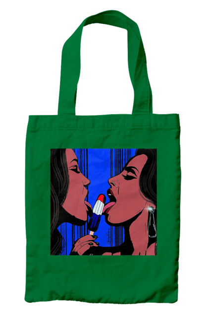 Сумка з принтом "Дівчата Лижуть Морозиво". Лізатт, смоктати. 2070702