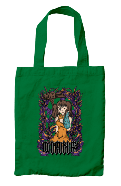 Bag with prints Seven Deadly Sins Diane. Adventures, anime, comedy, diana, diane, fantasy, manga, seven deadly sins. 2070702