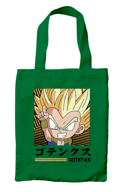 Bag with prints Dragon Ball Gotenks. Anime, dragon ball, goku, gotenks, manga, tv series, vegeta. 2070702