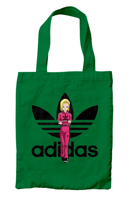 Сумка з принтом "Adidas Андроїд 18". Adidas, android 18, dragon ball, адідас, андроїд 18, аніме, вбивця, кіборг, манга, перли дракона. 2070702