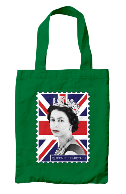 Bag with prints Queen Elizabeth II. Britain, british, england, platinum jubilee, queen, queen elizabeth, queen elizabeth ii, rip queen elizabeth. 2070702