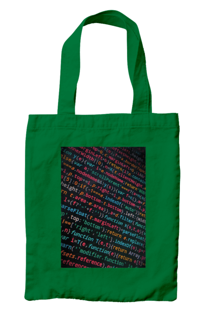 Сумка з принтом "Код". Angular, c, css, html, it, javascript, jquery, php, python, react, svelt, vue, айтишник, айті, гумор, код, кодувати, прогер, програміст, програмісти, ти ж, ти ж програміст, тиж програміст. 2070702