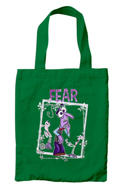 Bag with prints Inside Out Fear. Cartoon, emotions, fear, inside out, pixar. 2070702