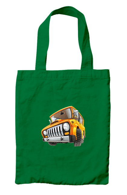 Сумка з принтом "Вантажівка". Авто, автомобіль, вантажівка, дитячий малюнок, зображення авто. 2070702