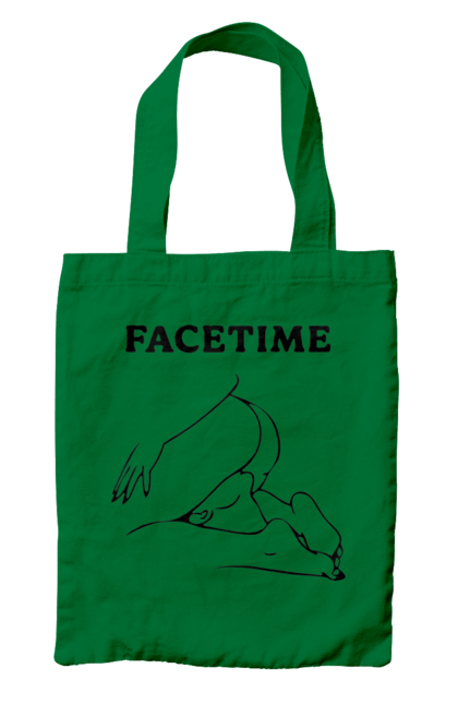 Сумка з принтом "Фейстайм". Вульгарна, гумор, прикольна, смішна, фейстайм. 2070702