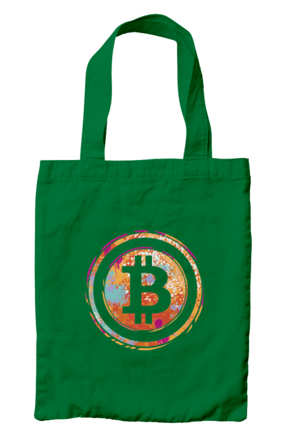 Сумка з принтом "Біткоїн". Биткоин, бінарний, біткоїн, біткойн, валюта, гроші, крипто, програміст, хакер. 2070702