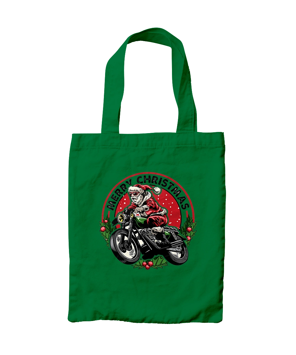 Щасливого Різдва, дід мороз на мотоциклі