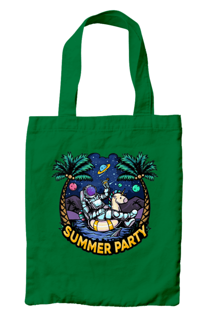 Сумка з принтом "Літній Паті З Космонавтом". Космонавт, космос, літо. 2070702