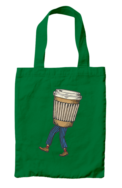 Сумка з принтом "Людина Кава". Кава. 2070702