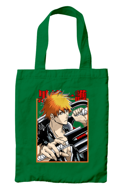 Сумка с принтом Блич Ичиго Куросаки. Anime, bleach, ichigo kurosaki, manga, аниме, блич, ичиго, ичиго куросаки, манга. 2070702