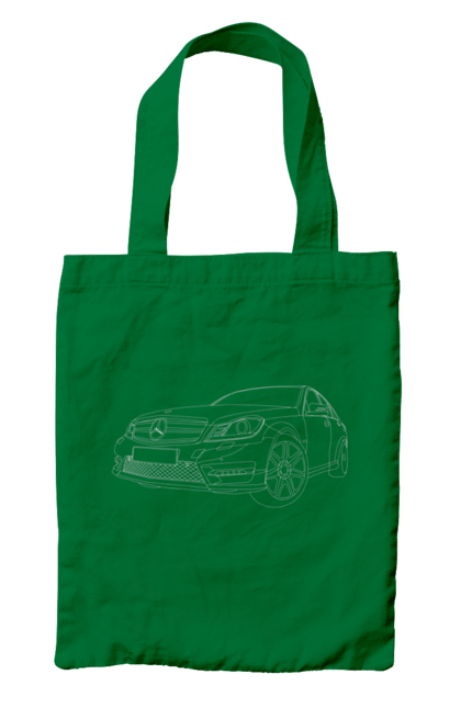 Сумка з принтом "авто мерседес". Авто, машина, мерседес. 2070702